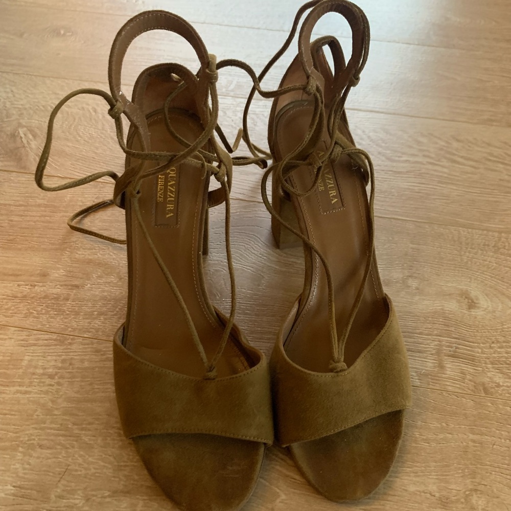 Aquazzura Suede Heels Size 39